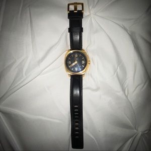 NIXON black and gold charger watch